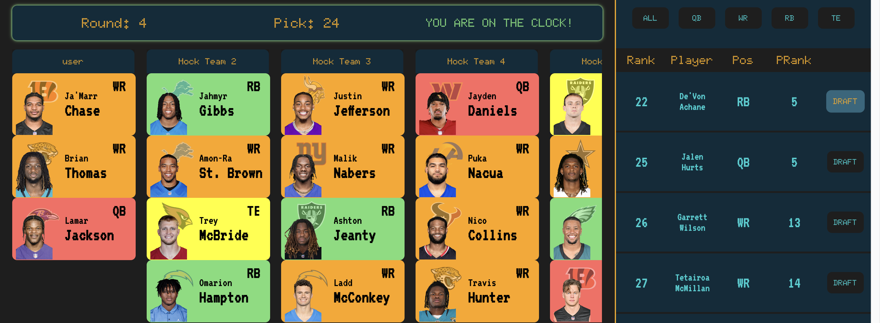 Mock Draft